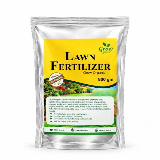 Grow Organic Lawn Fertilizer 800gm – Organic Lawn & Garden Fertilizer